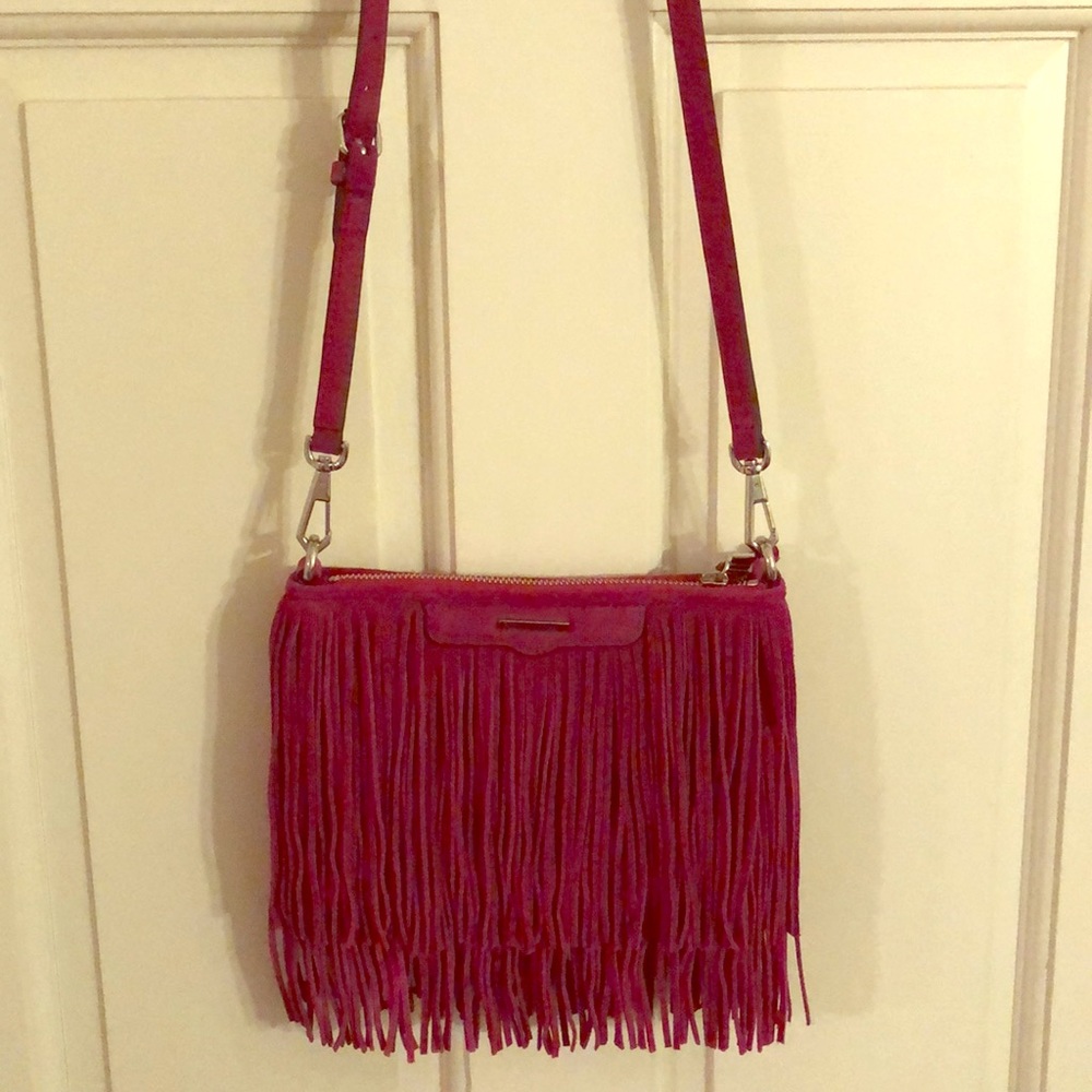 Rebecca Minkoff suede fringe purse
